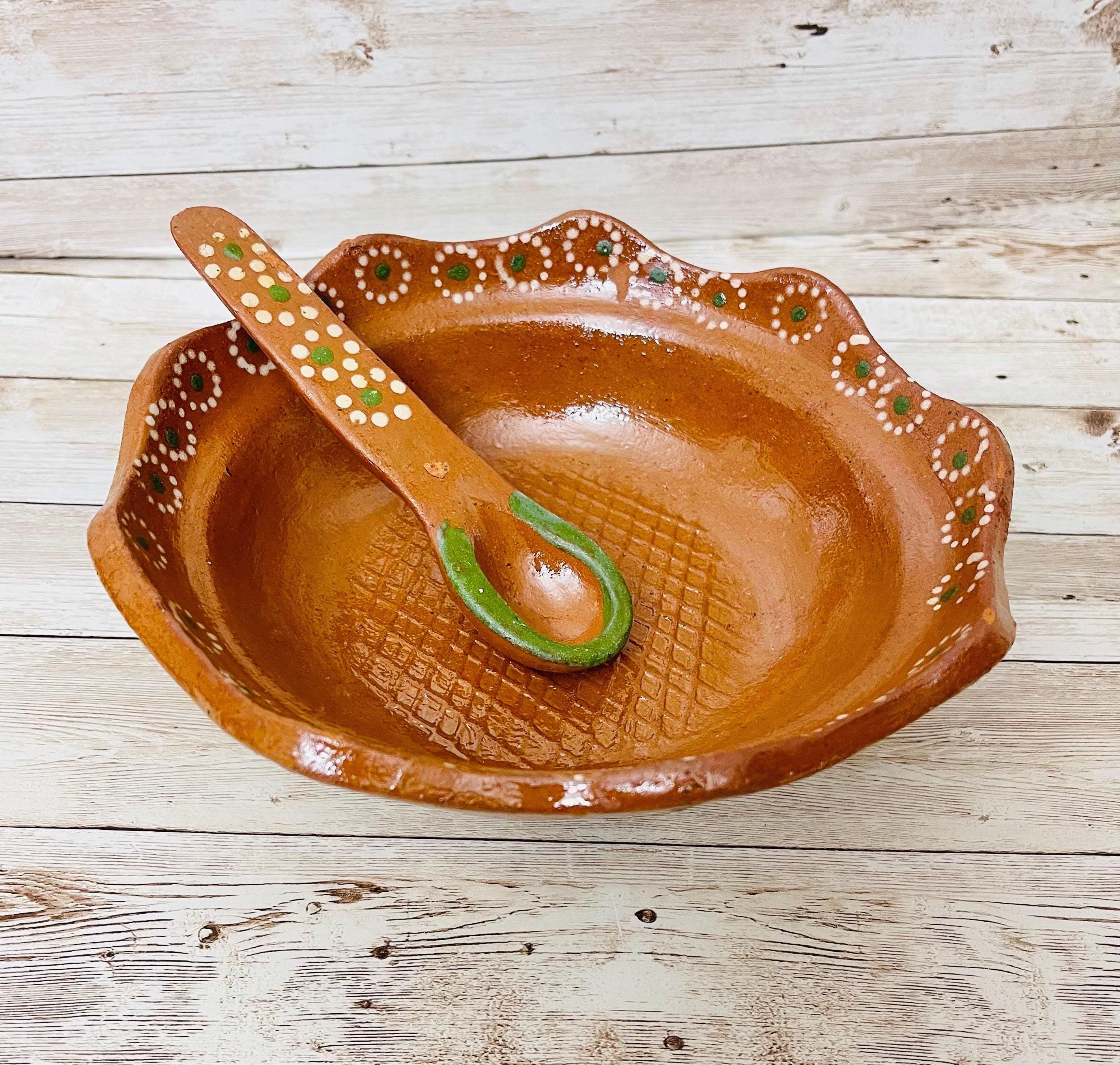 Authentic Mexican Molcajete with Spoon - Large