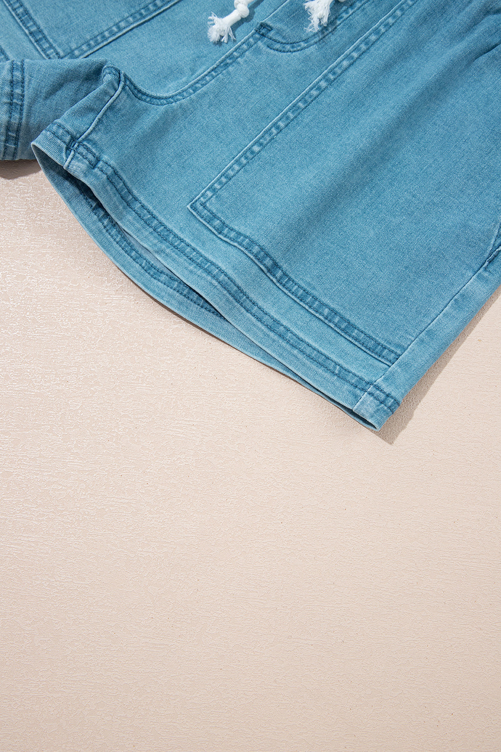 Elle Elastic Waistband Shorts-Threaded Pear