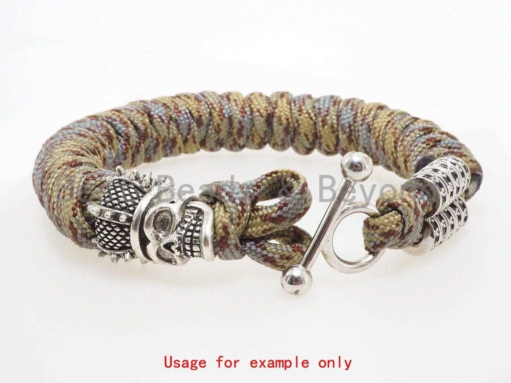 Antique Style Warrior Shield Beads, Paracord Survival Bracelet Charms, Lanyard Making Button, Men's Bracelet DIY Beads, 10x17mm, sku#Y104