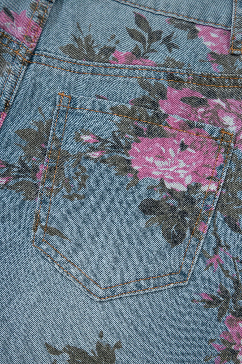 Esme Floral Print Bootcut Jeans