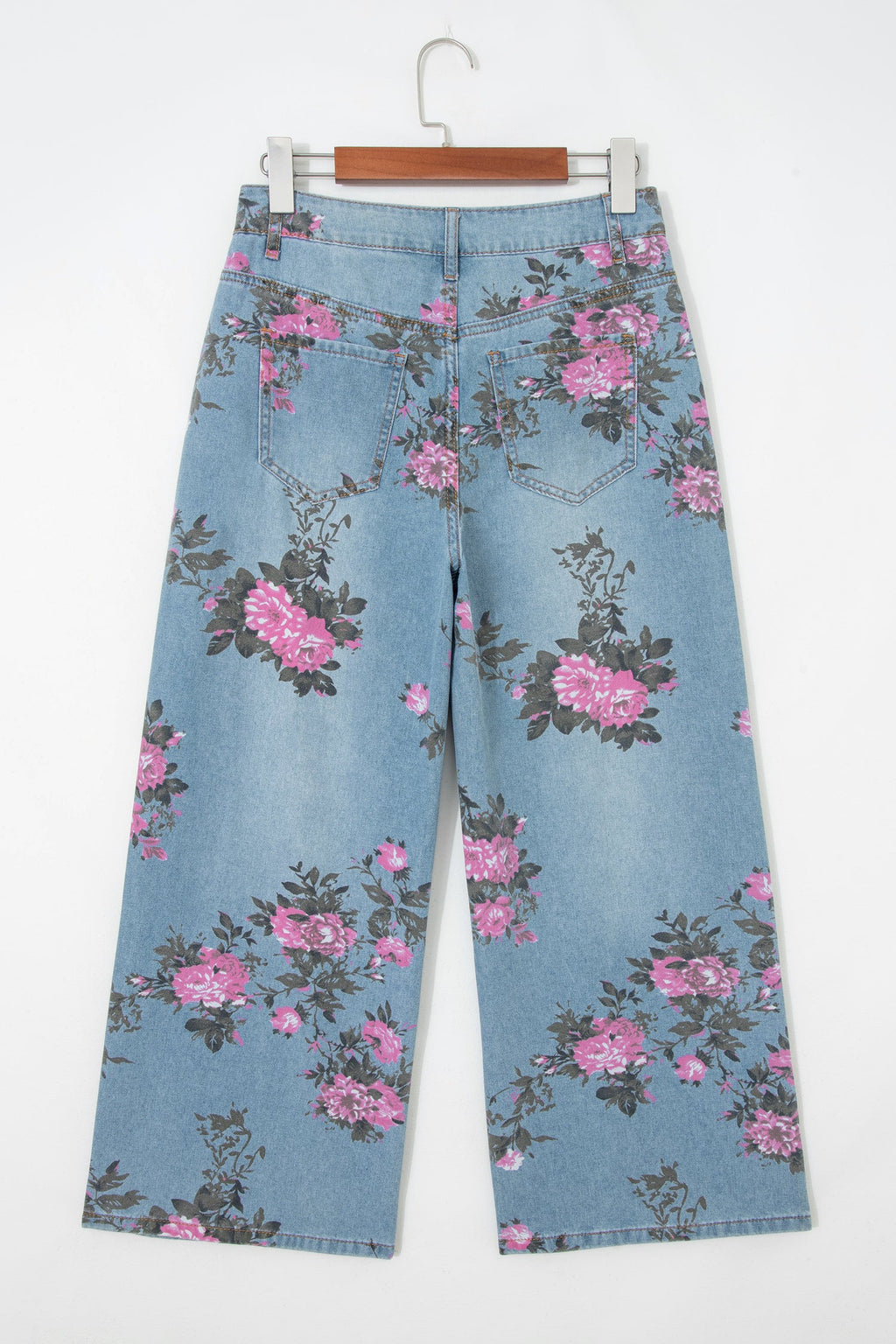 Esme Floral Print Bootcut Jeans