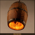 Rustic barrel wooden chandeliers