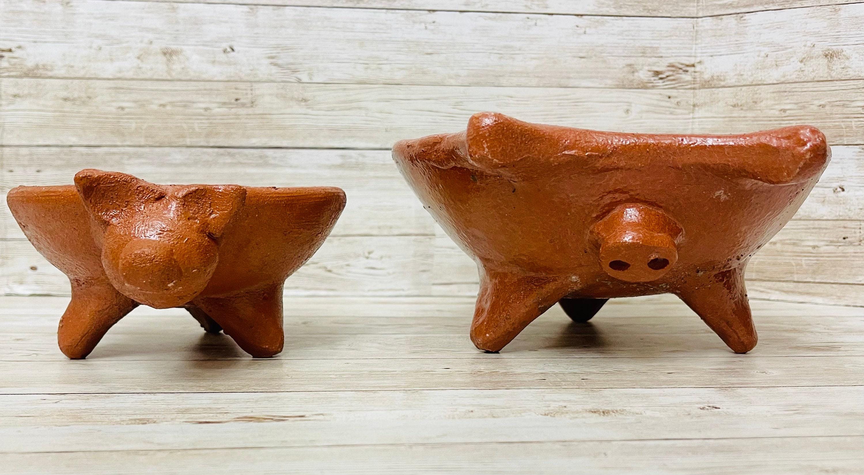 2x Authentic Mexican Pig Molcajetes 2  Molcajete