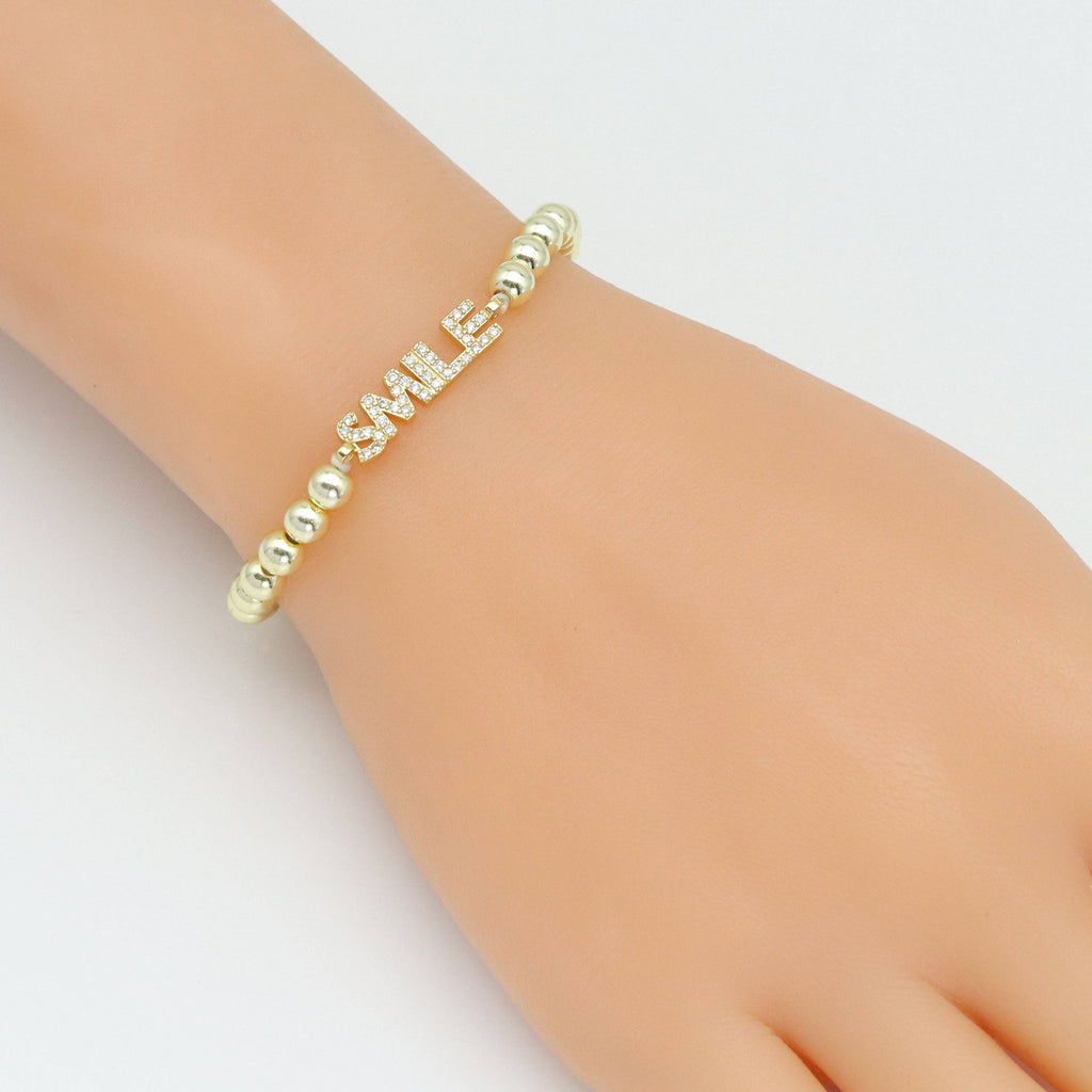 CZ Remember Loved Warrior Smile Strength Connector,SKU#LX710