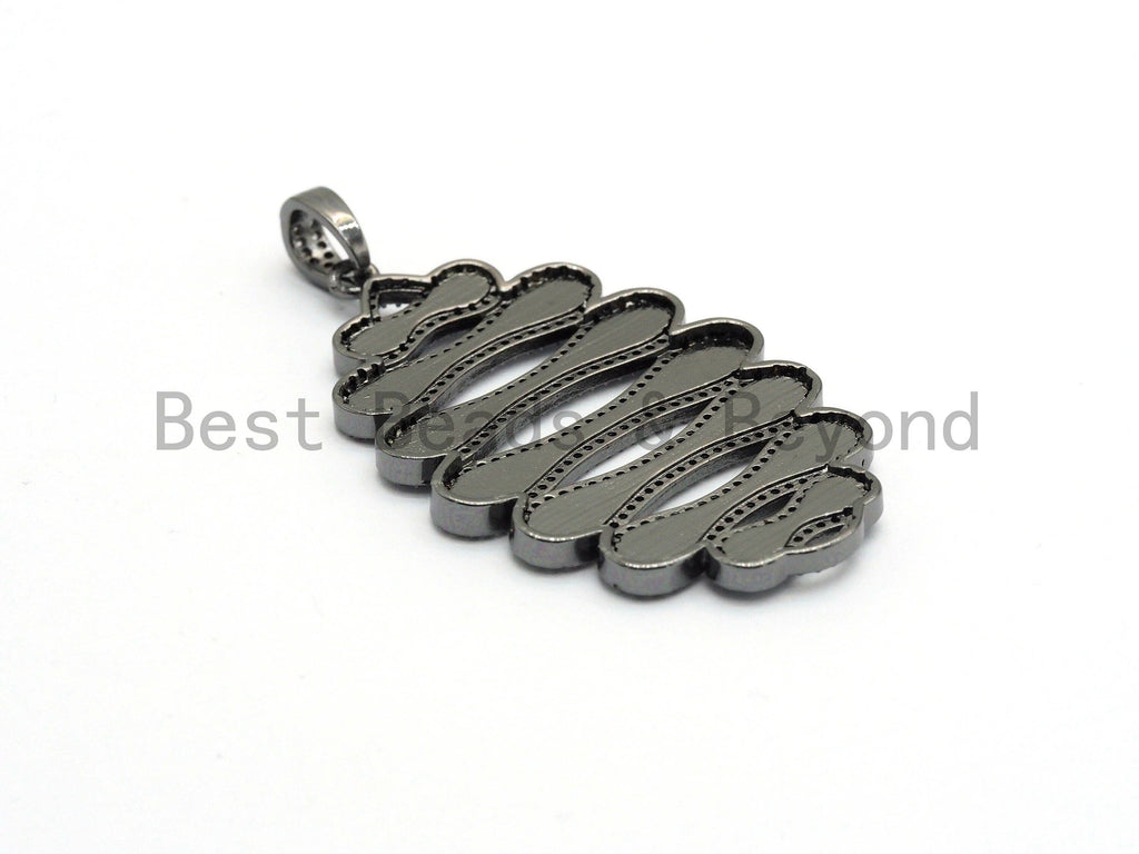 NEW Enamel Colorful Large Oval Shape Pendant,CZ Micro Pave Oil Drop pendant,Enamel pendant,Enamel Jewelry,34x37mm,sku#F577