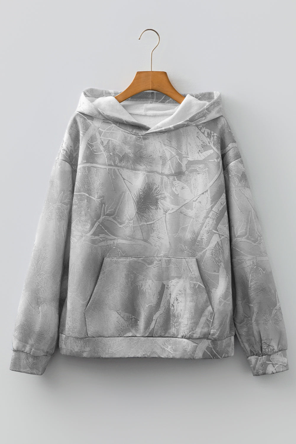 Maya Print Oversized Sporty Hoodie-Threaded Pear