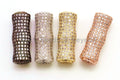CZ Micro Pave Focal Tube with Clear CZ for Bracelet/Necklace, Cubic Zirconia Separator Tube, 17x10mm, sku#G9