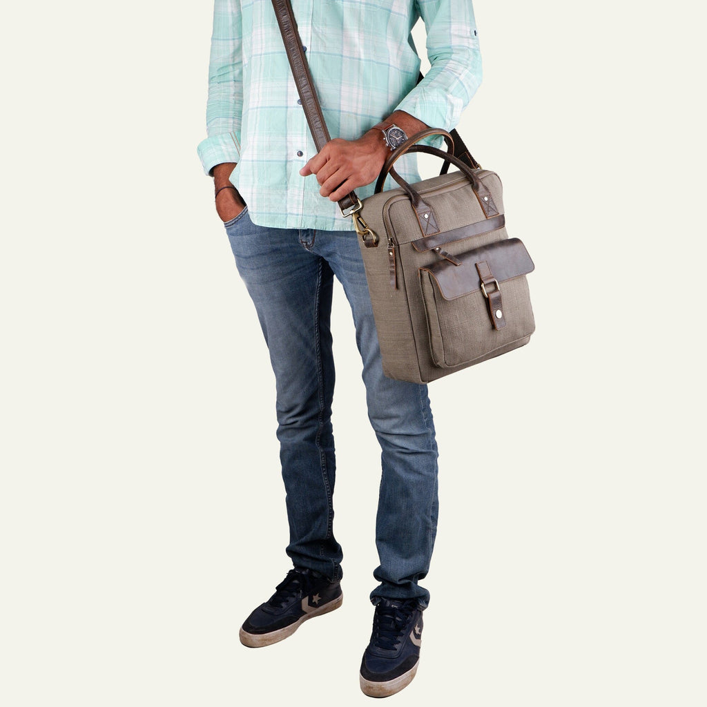 The Parker Canvas Messenger Bag