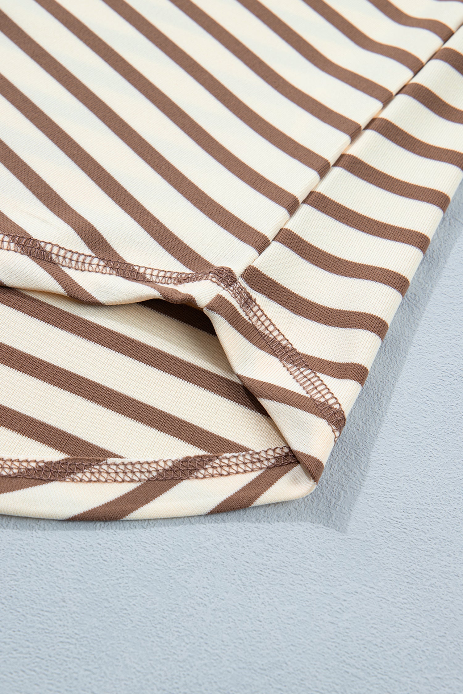 Keira Stripe Half T Shirt