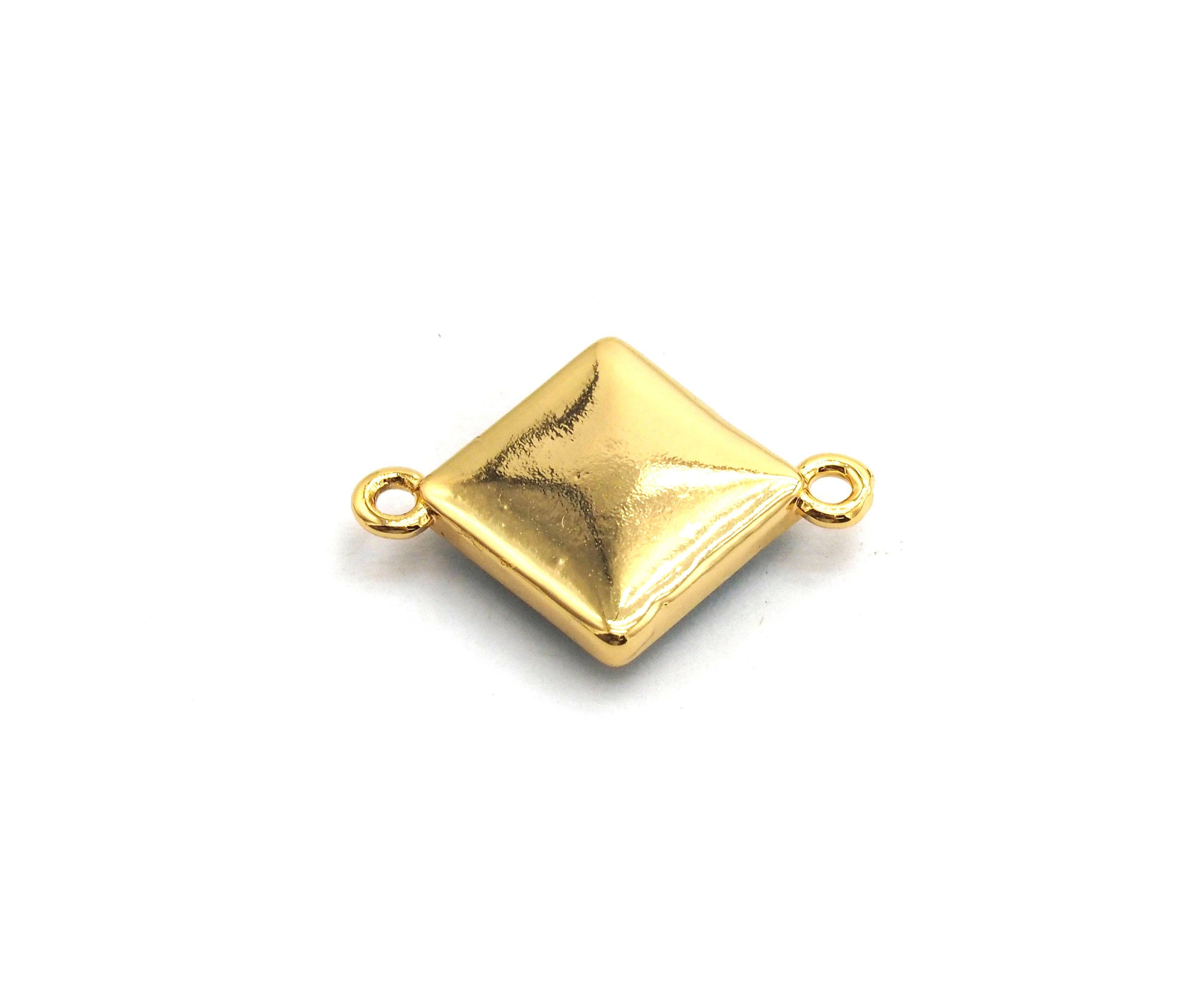 Natural Blue Shell Rhombus Shape Charm,18x14mm, Sku#Z286