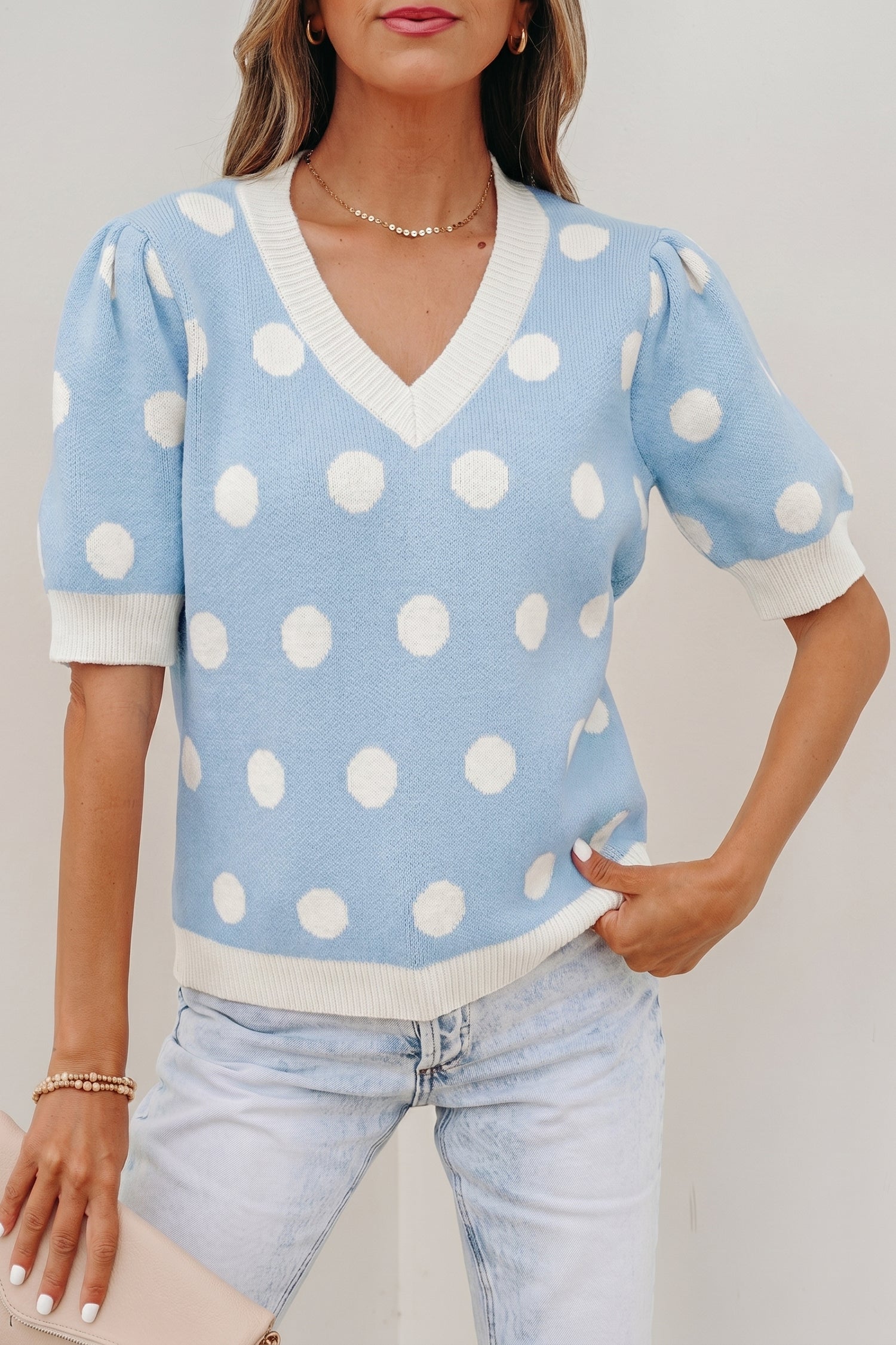 Rivka Puff Short Sleeve Sweater