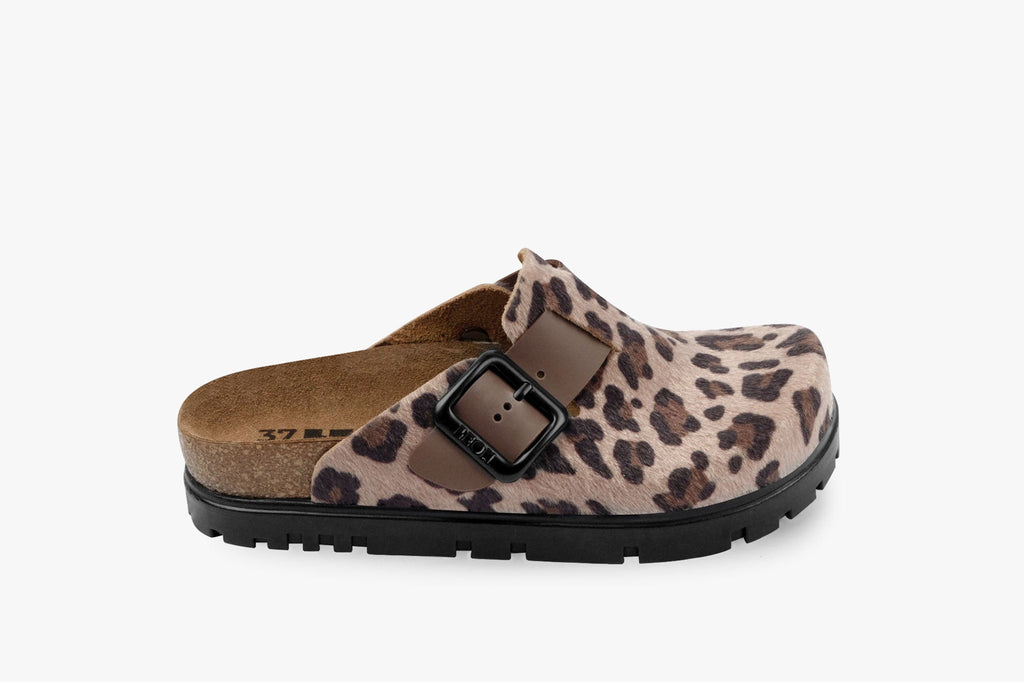Zoe Leather Platform Clog – Adjustable Buckle | LEON Footwear