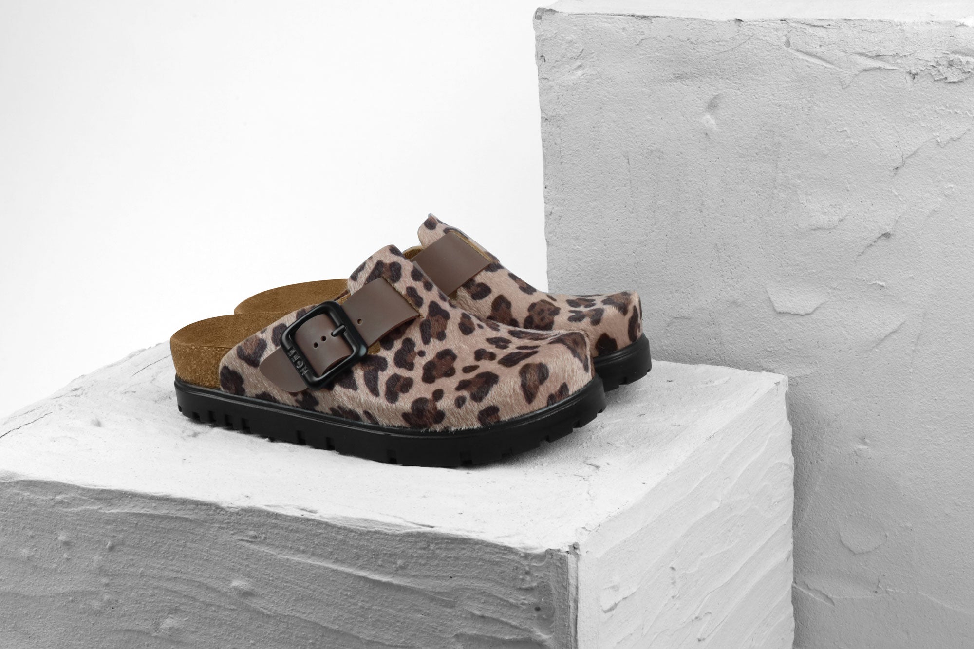 Zoe Leather Platform Clog – Adjustable Buckle | LEON Footwear