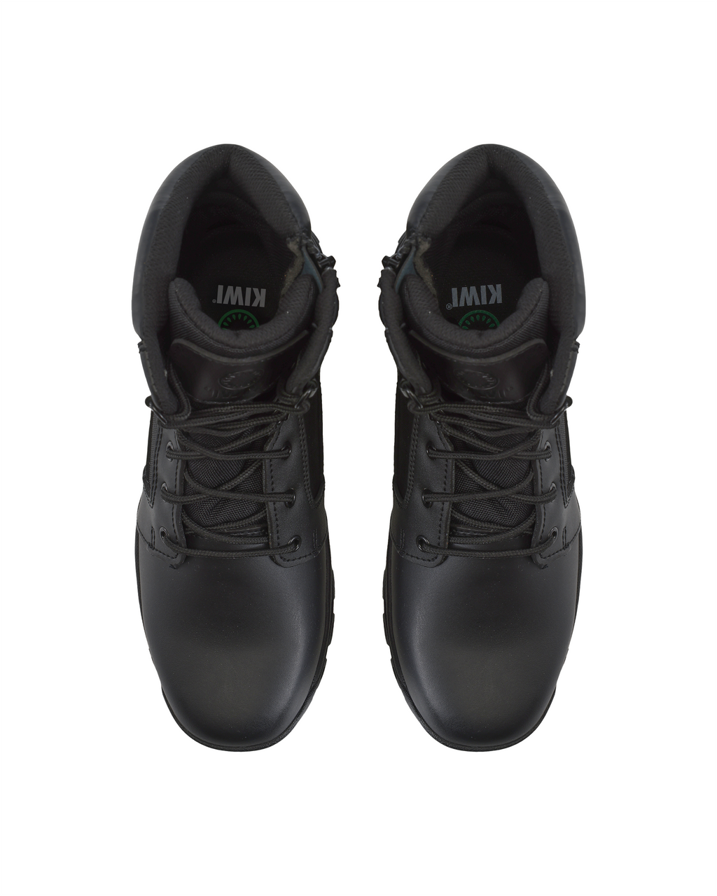 Kiwi Rugged Black Action Leather 7" Zipped Water Resistant Tactical Boots [R62300]