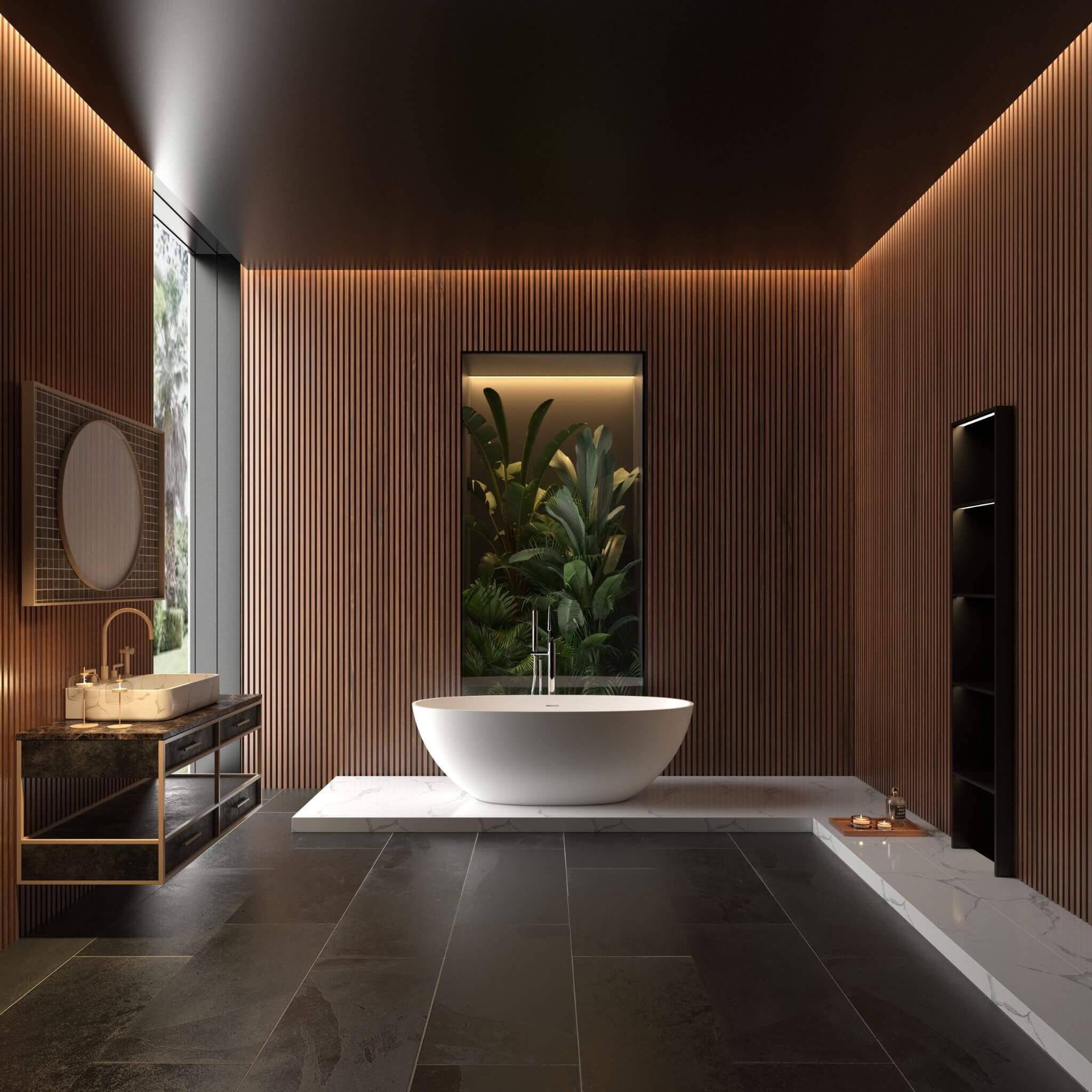 Alora 65-Inch Luxury Freestanding Soaking Bathtub With Overflow And Pop-Up Drain (SAK69451)