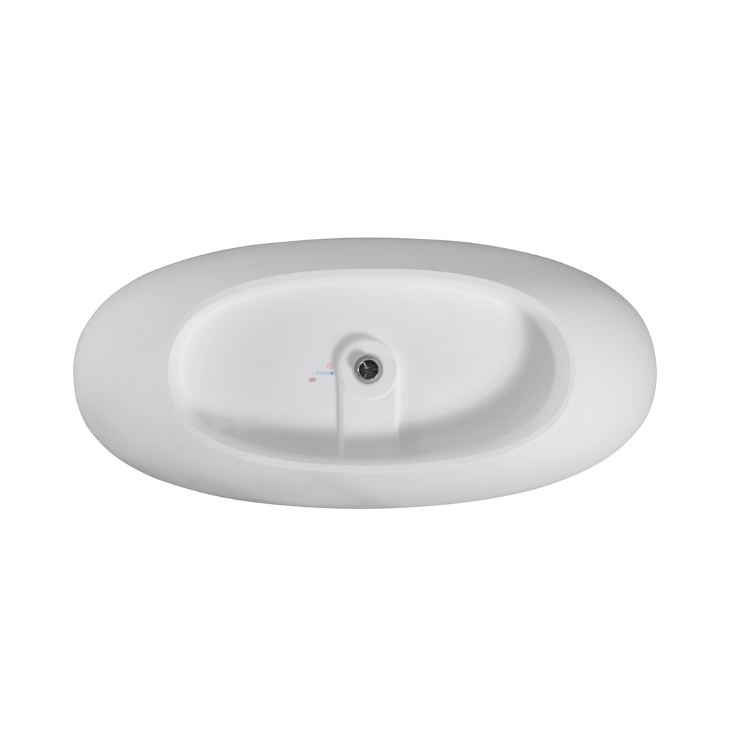 Alora 65-Inch Luxury Freestanding Soaking Bathtub With Overflow And Pop-Up Drain (SAK69451)