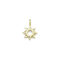 Cute Hollow out Gold Sun Charm Pendant, Sku#Y976