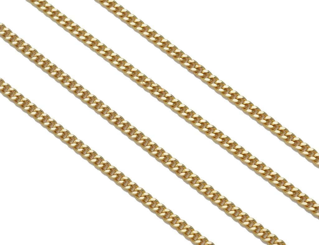 Thin Gold Cuban Chain by Yard, sku#LX158