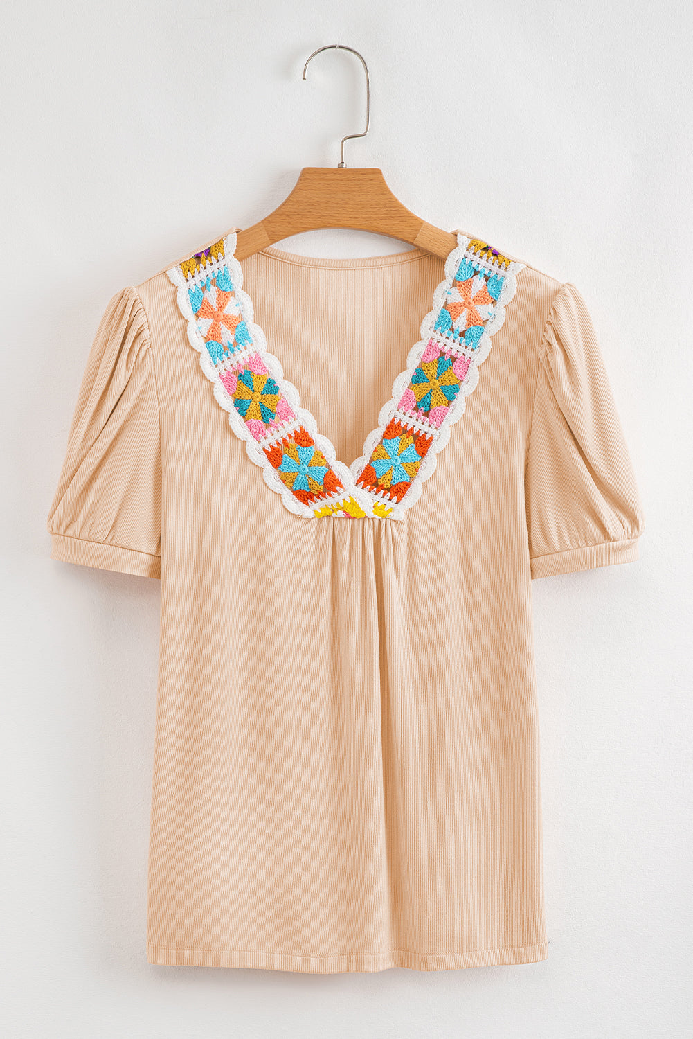 Marianna Textured Short Sleeve Blouse