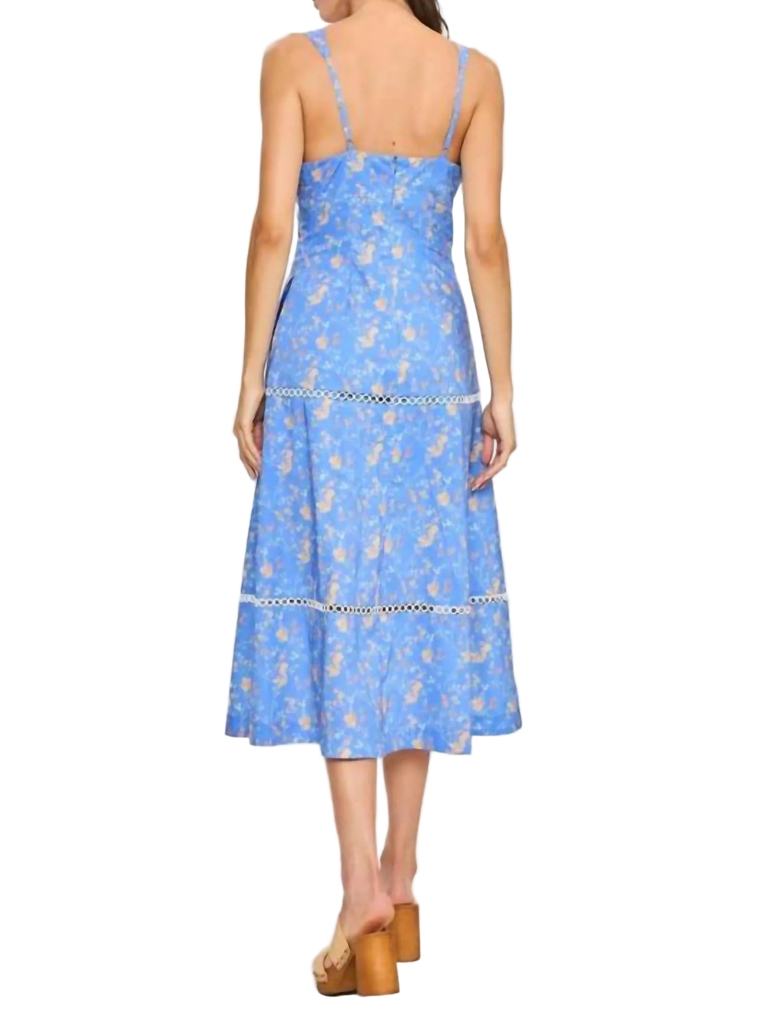 Clara Floral Midi Dress-Rack Hunt