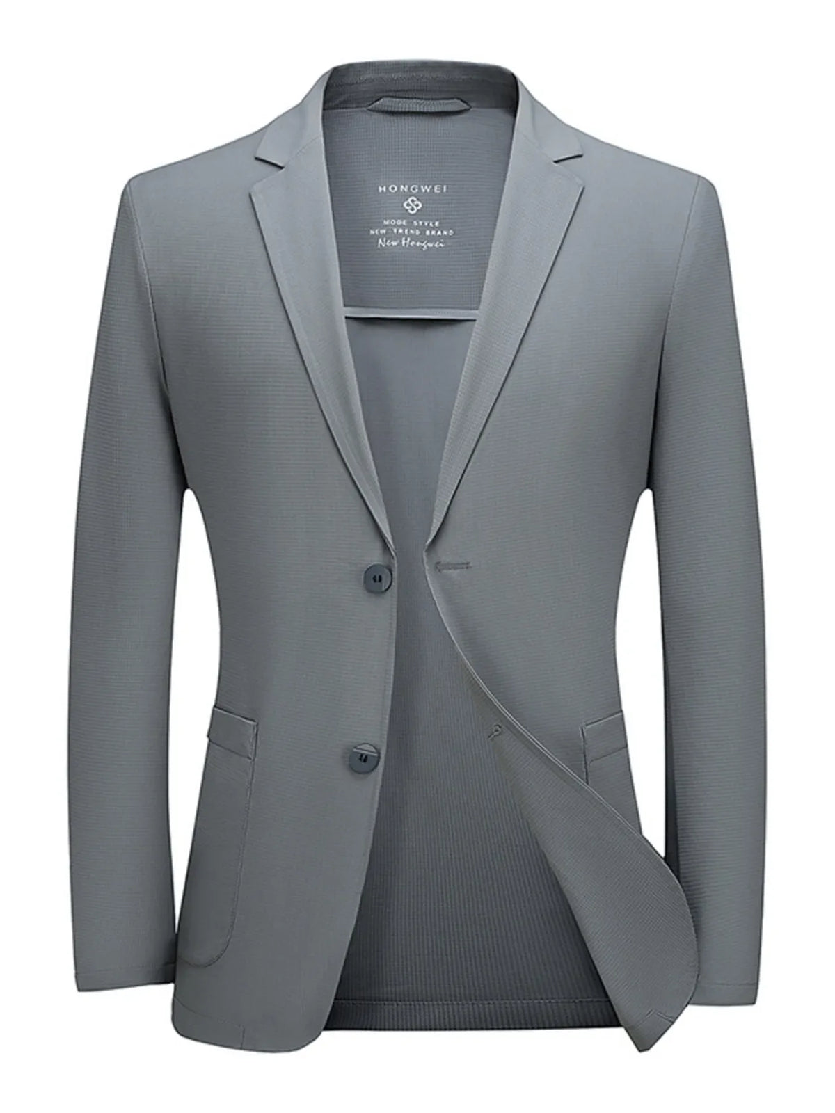 Men's Plus Size Lapel Collar Long Sleeve Blazer