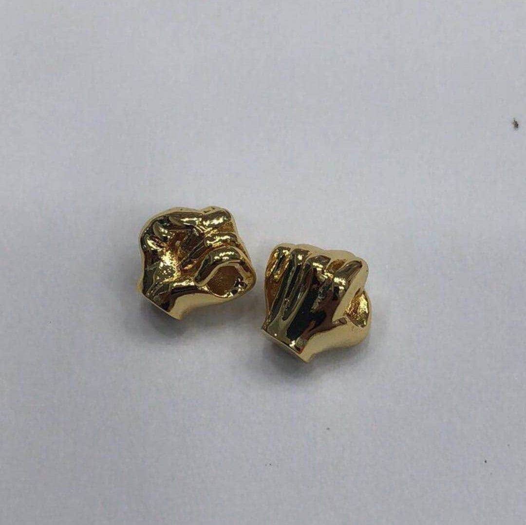 8mm/10mm Power Fist Beads, Gold/Silver/Rose Gold/Gunmetal Fist Spacer Beads, Men's Bracelet Making Charm, Powerful Fist Beads, sku#Y305