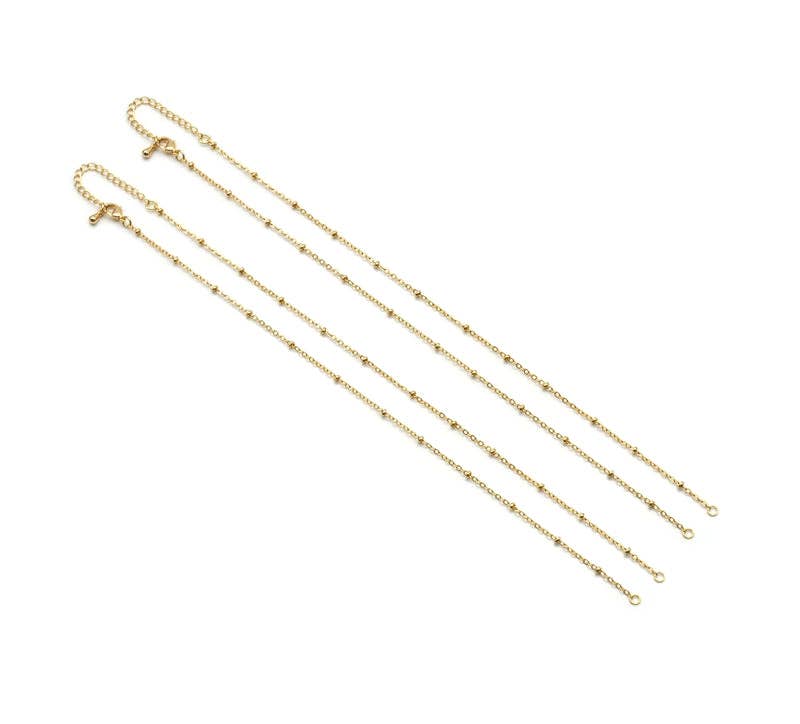 Dainty Ball Chain Connector Necklace, sku#EF233