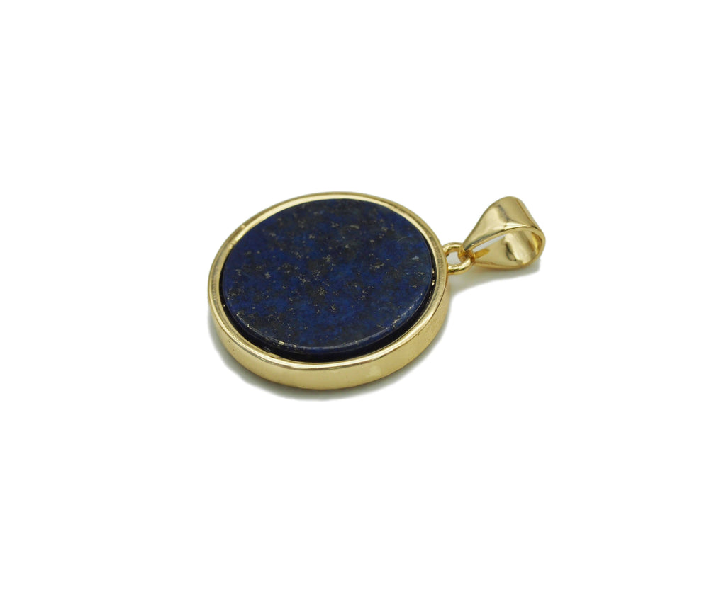 CZ Sun Moon on Stone Charm, Sku#LX36