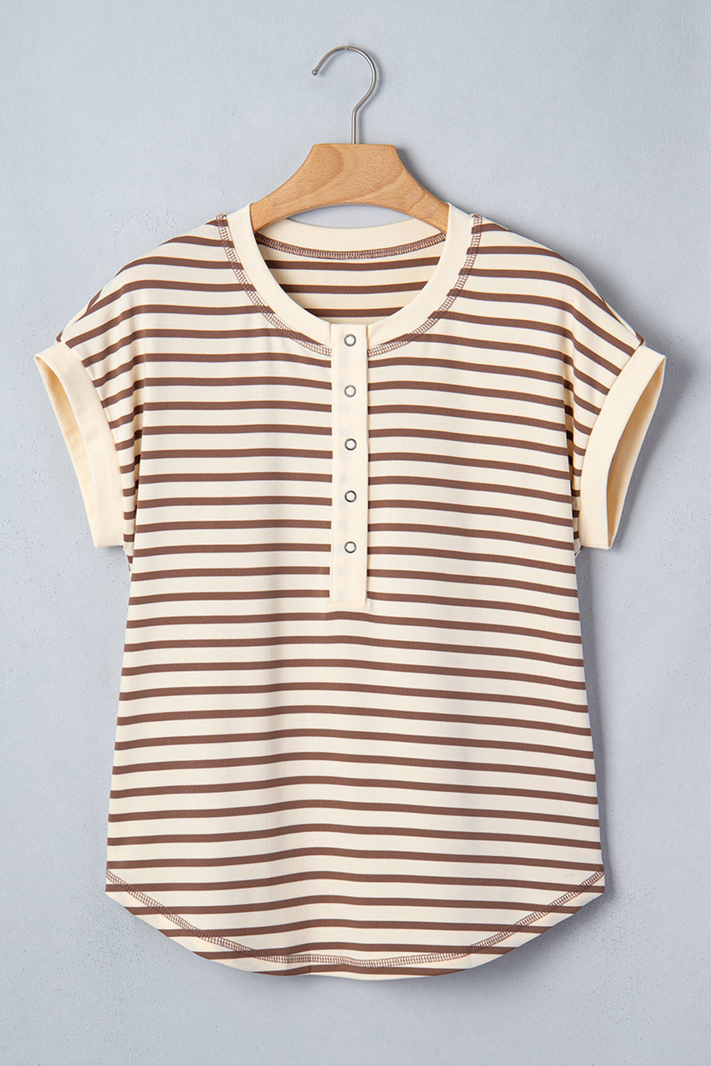 Keira Stripe Half T Shirt