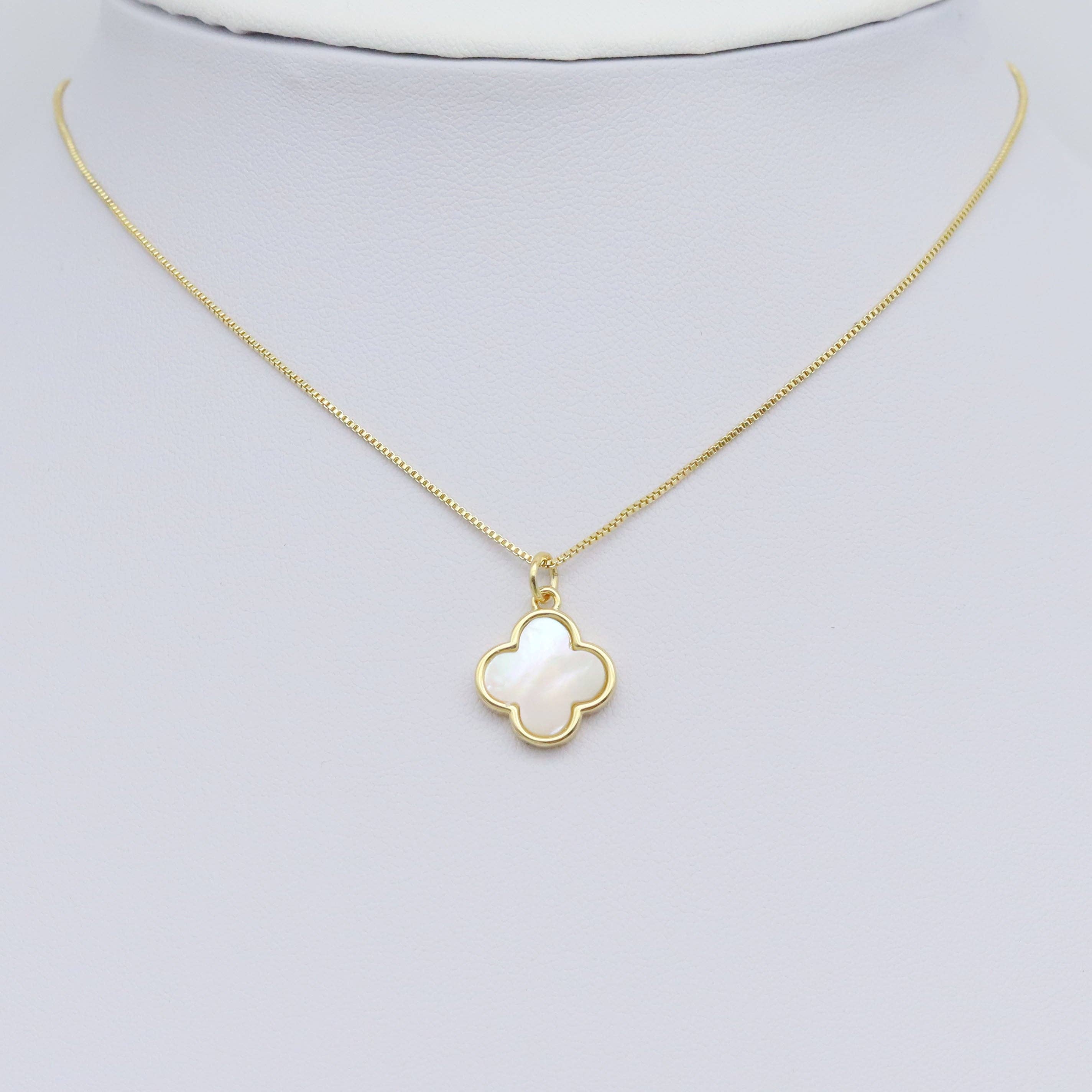Abalone Mother of Pearl Gold flower Charm Pendant, Sku#Y991