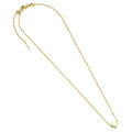 Adjustable Gold Link Chain Dainty Heart Pendant Necklace, Sku#EF499