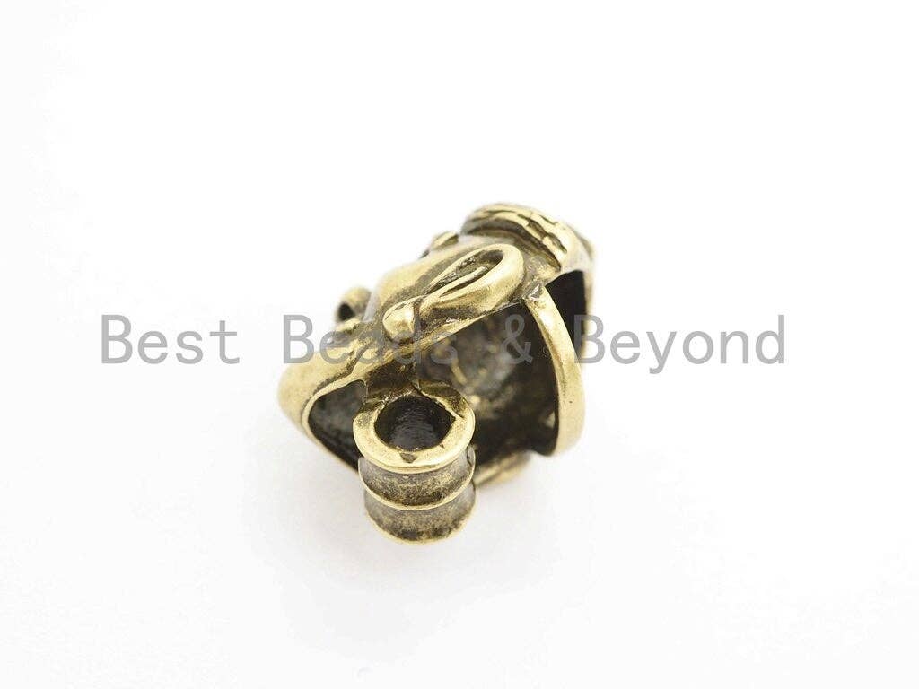 Antique Old Man Head Bead, For 550 Paracord EDC Survival Bracelet, Men's Bracelet Beads, Paracord KeyChain Beads,19x22x17mm,1pc,sku#Y126