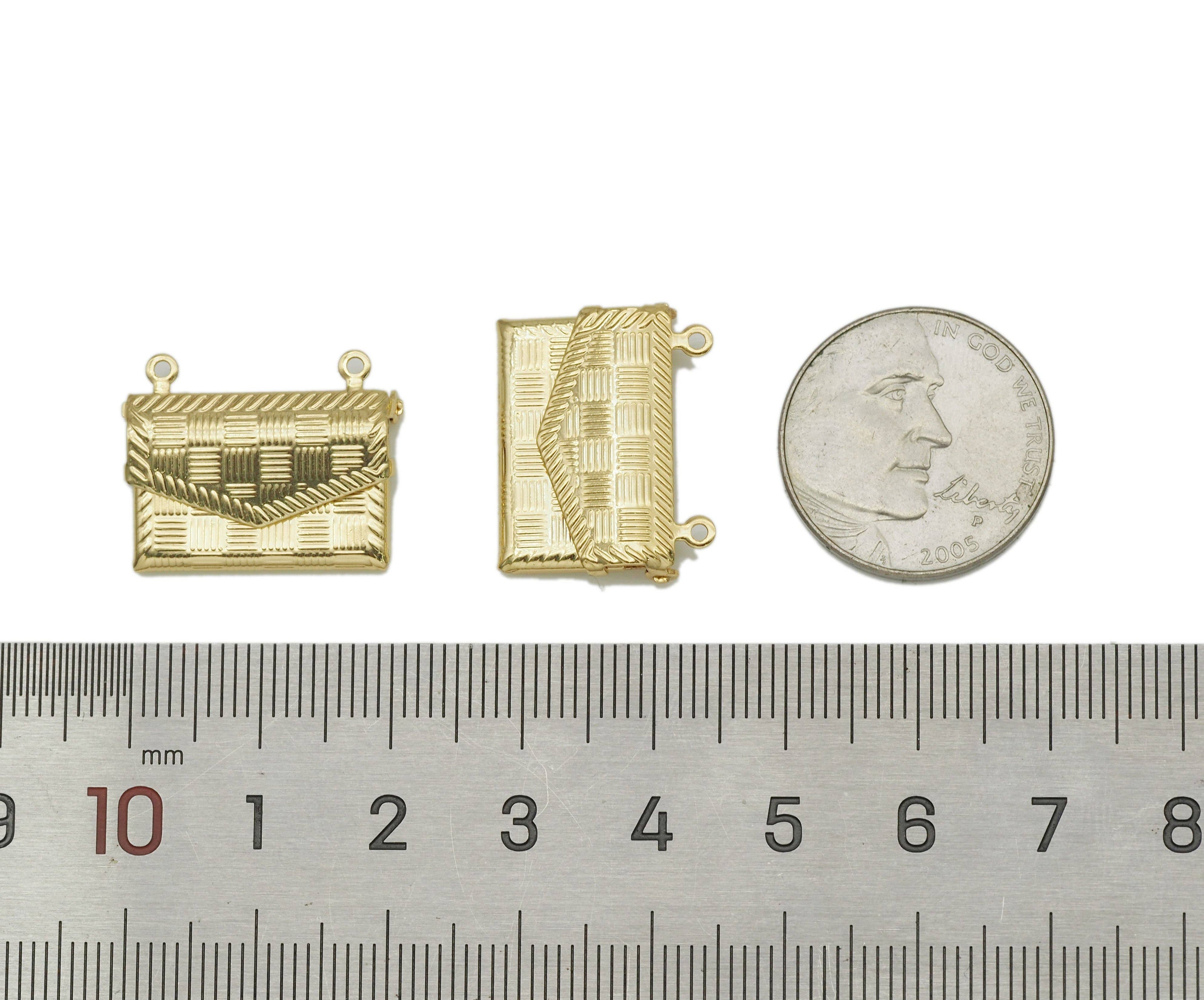 Lockets Bag Shape Pendant, Sku#FH191