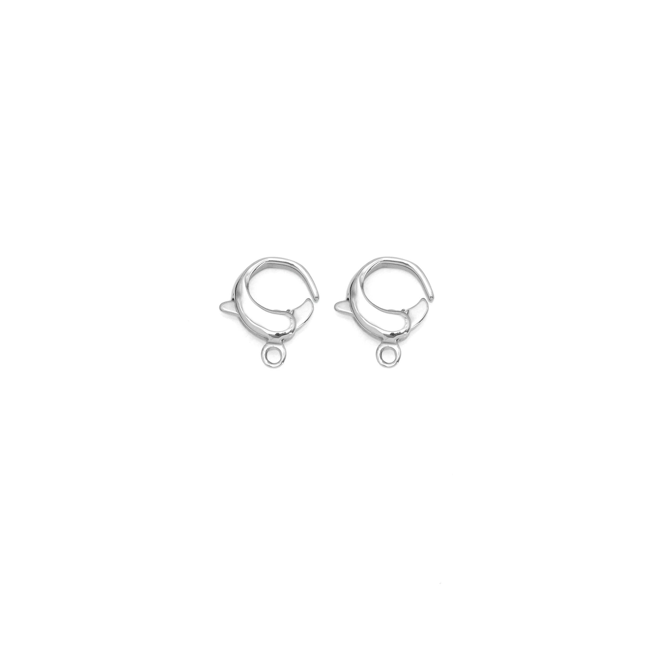 Stainless Steel Silver Round Lobster Clasp , Sku#Y996