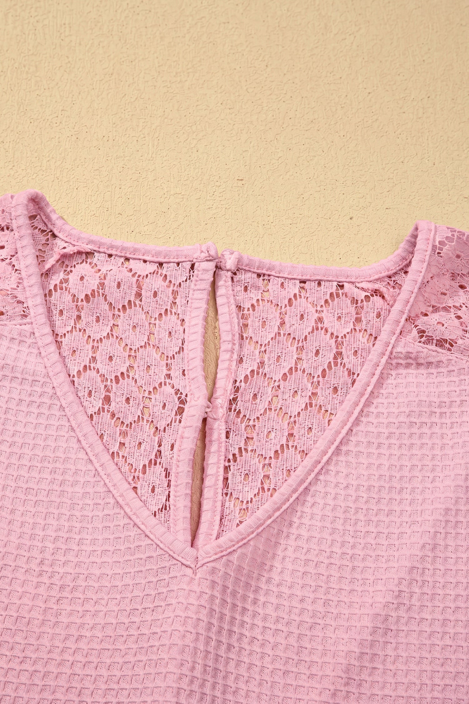 Nyomi Cutout Waffle Knit Blouse