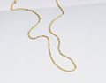 18K Gold Dainty Singapore Chain Necklace, DNA Gold Chain Necklace, sku#EF151