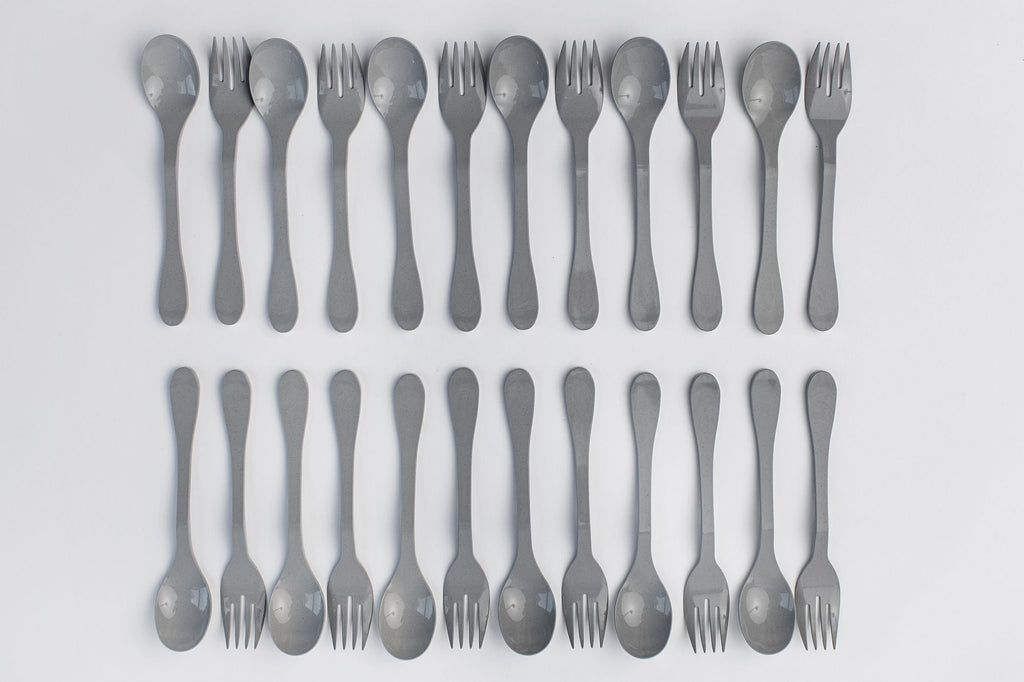 KNORK Eco 24 Pack Bamboo Flatware Set