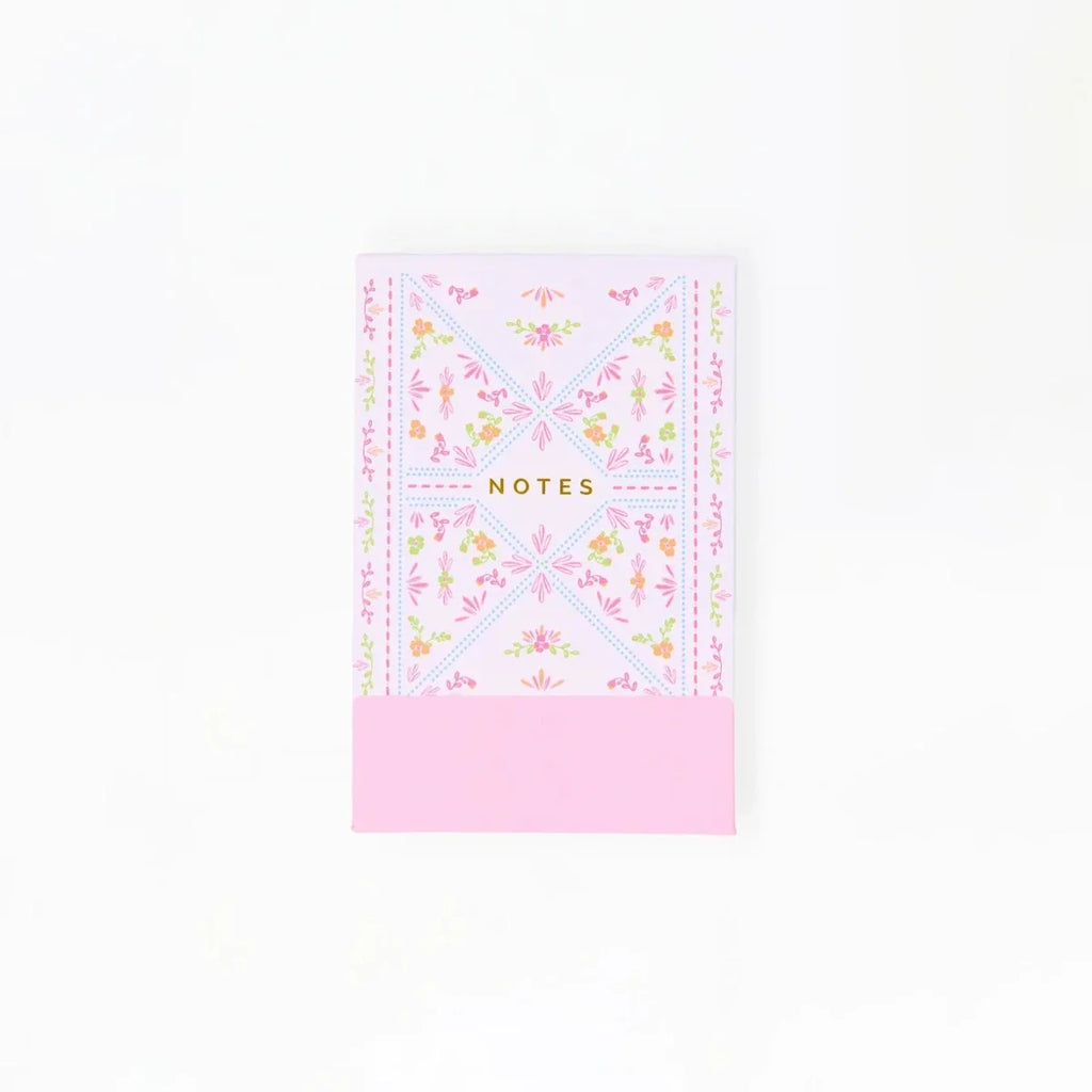 Flip Notepad: Floral Stitch