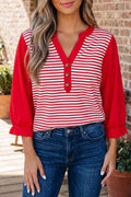 Wrenley 4 Sleeve Patchwork Top