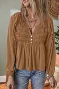 Elodie Bust Flow Fit Blouse-Threaded Pear
