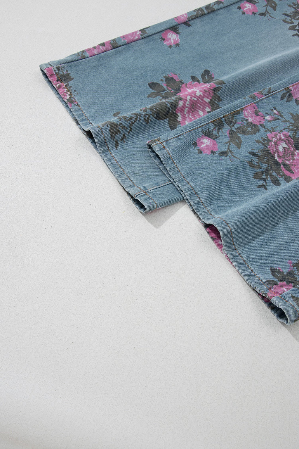 Esme Floral Print Bootcut Jeans