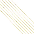 Unfinished Dainty Square Cable Chain by Yard, sku#ZX162