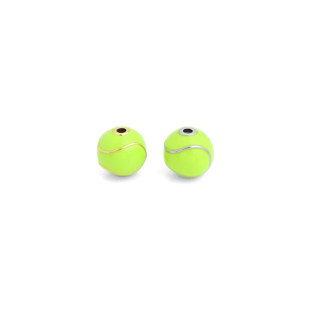 Tennis Ball Spacer Beads, Sku#LX820