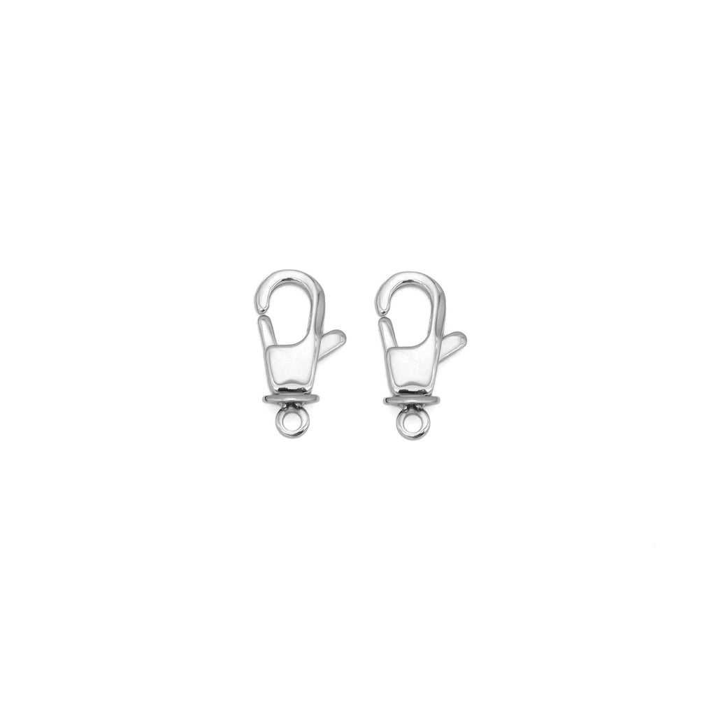 Stainless Steel Silver Lobster Clasp , Sku#Y994