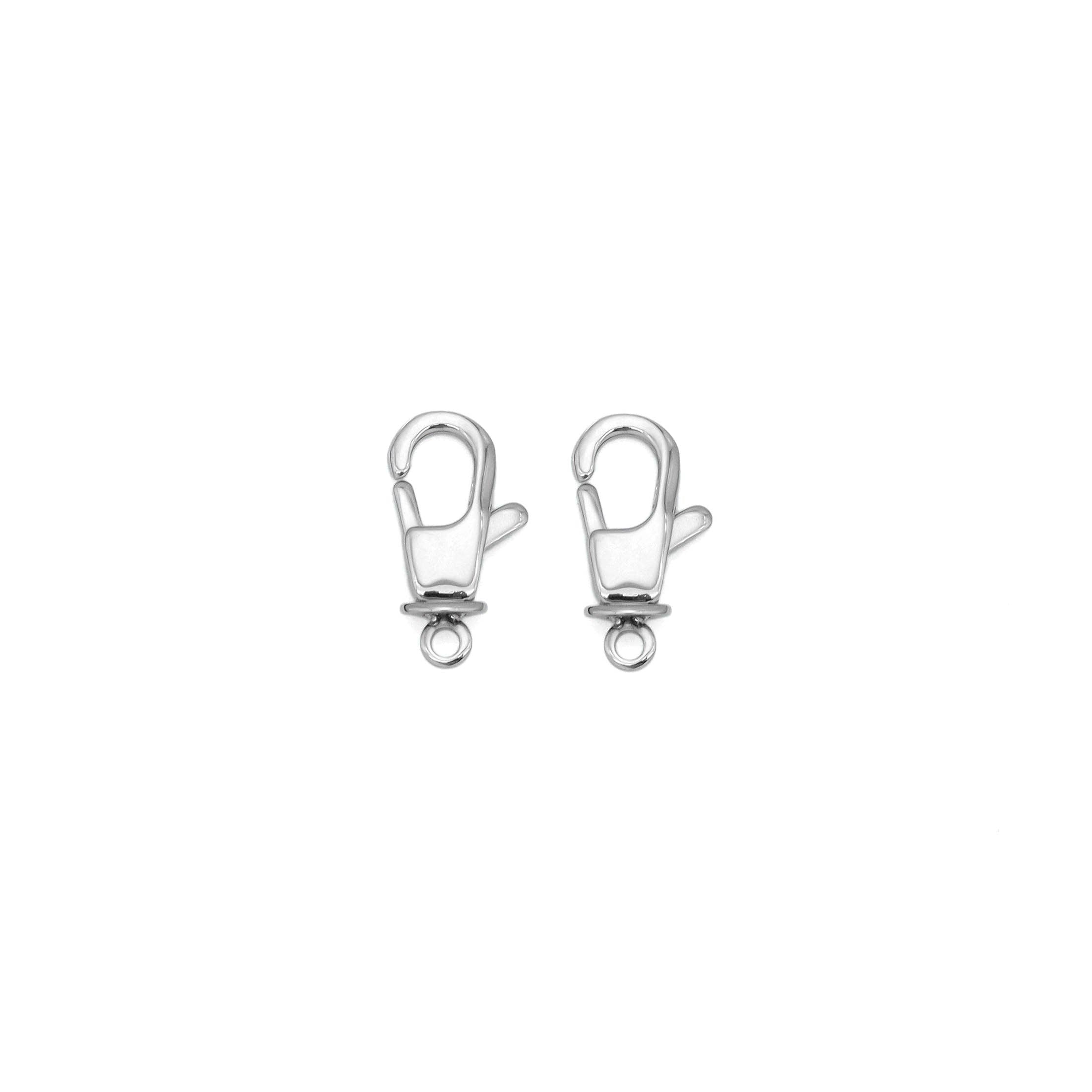 Stainless Steel Silver Lobster Clasp , Sku#Y994