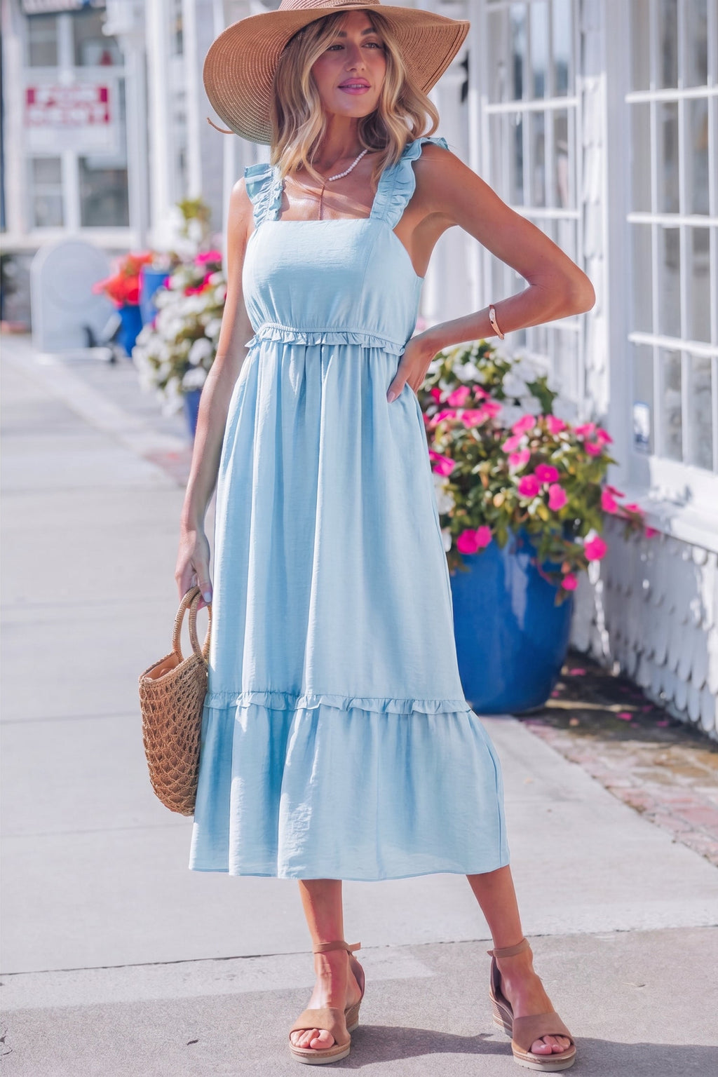 Emily Waist Sleeveless Maxi Dress