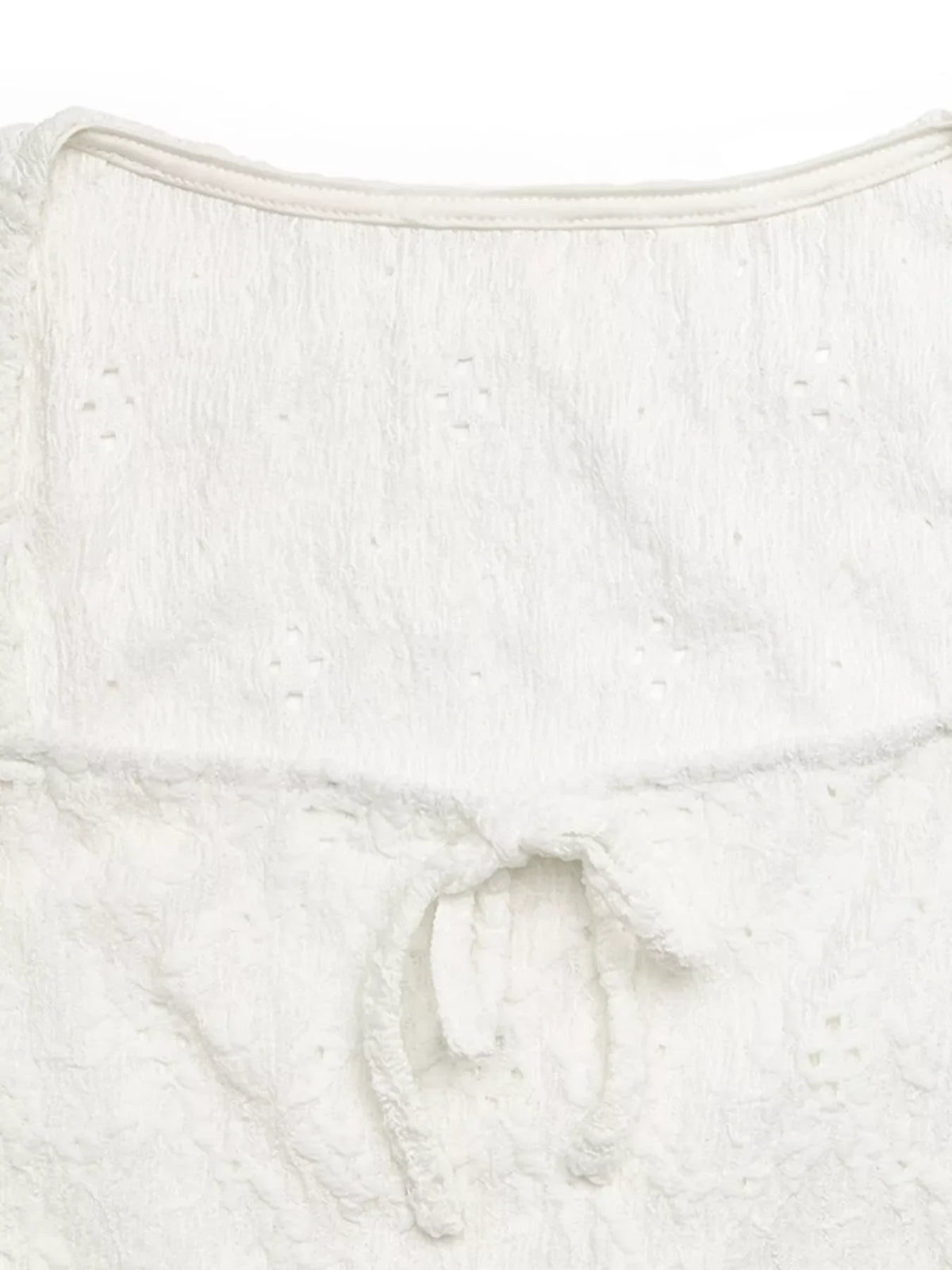 Lace Square Neck Crop T-Shirt