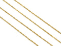 Twisted Dainty Gold chain by yard, sku#LS07