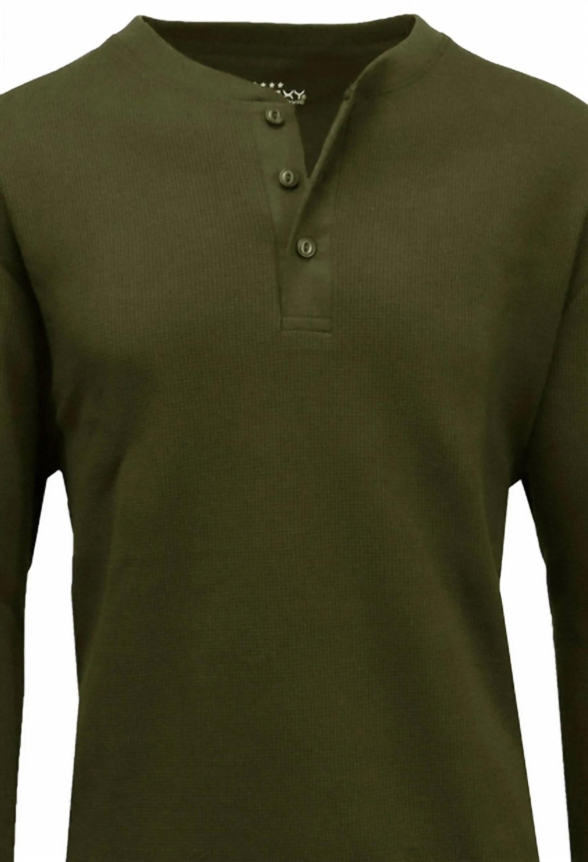 Men's Long Sleeve Thermal Henley Shirt