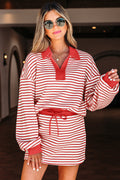 Zaylee Collared Drop Shoulder Pullover